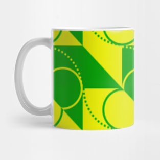 Cute Retro Arcs And Blocks Pattern Mug